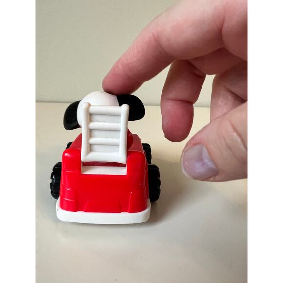 Fisher-Price Little People Dalmatian Fire Truck Toy Vehicle 1997 - Picture 4 of 7